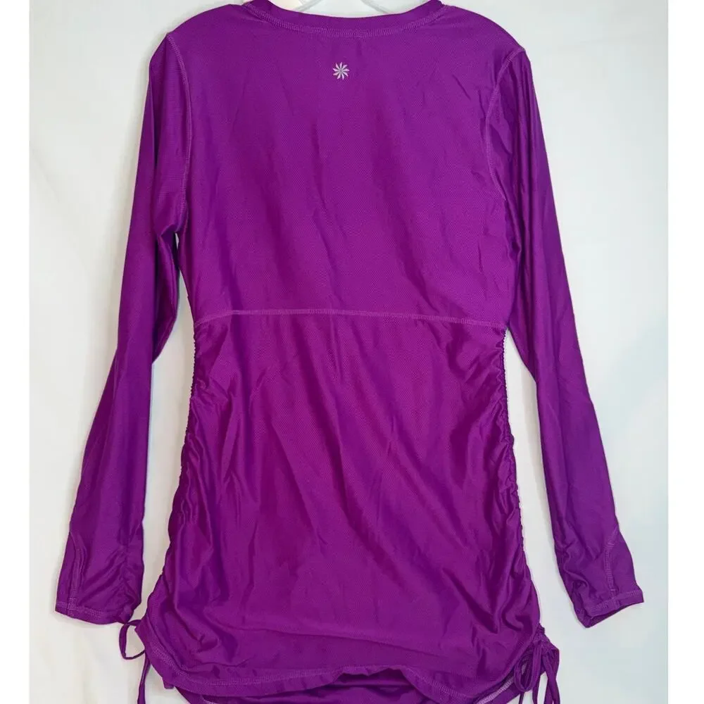 Athleta Purple Swim Cover Up UPF Lightweight Beach Pool Size MEDIUM - Picture 5 of 6